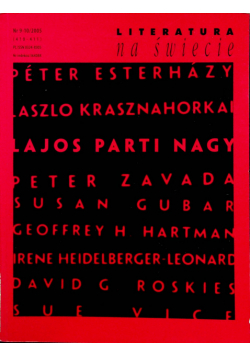 Literatura na świecie nr 9 - 10