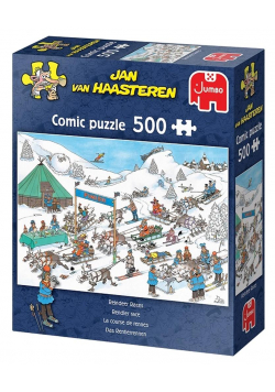 Puzzle 500 Jan Van Haasteren Wyścigi reniferów G3