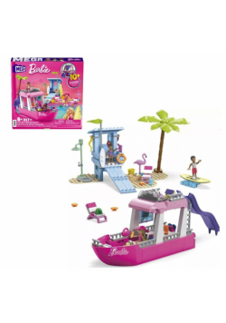 Barbie Mega Klocki Wymarzoną łódź Malibu HPN79