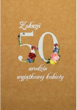 Kartka okolicznościowa eko Urodziny 50 TS51