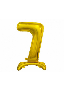 Balon foliowy B&C Cyfra stojąca 7 złota 74cm