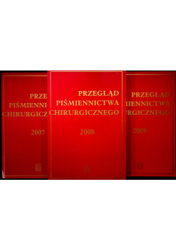Przegląd piśmiennictwa chirurgicznego 3 tomy