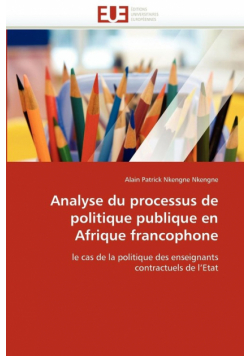 Analyse du processus de politique publique en afrique francophone