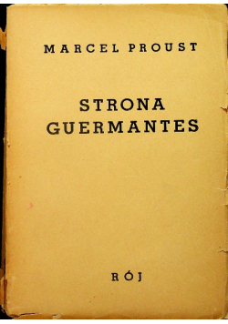 Strona Guermantes Część I 1938 r.
