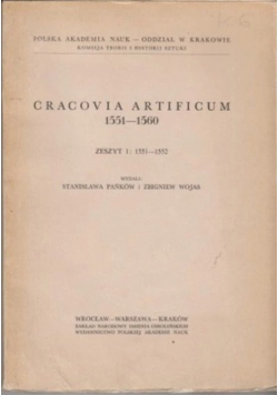 Cracovia  artificum  1551-1560