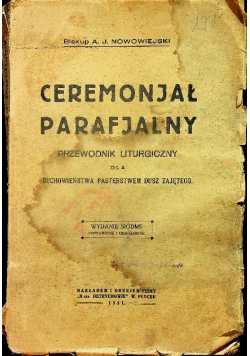 Ceremonjał parafialny 1931 r