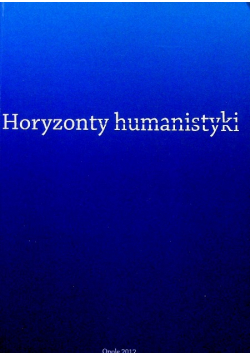 Horyzonty humanistyki