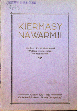 Kiermasy na Warmji 1919 r.