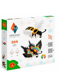 Origami 3D - 2w1 motyl i pszczoła ALEX