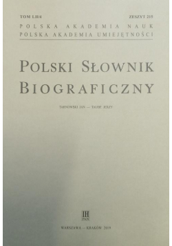Polski Słownik Biograficzny z.215 T.52/4