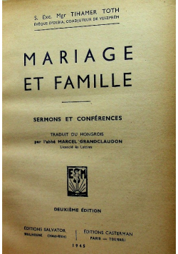 Mariage et famillie 1945 r