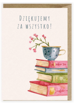 Kartka na Dzień Nauczyciela Książki K125
