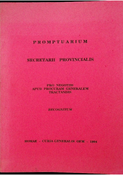 Promptuarium Secretarii Provincialis