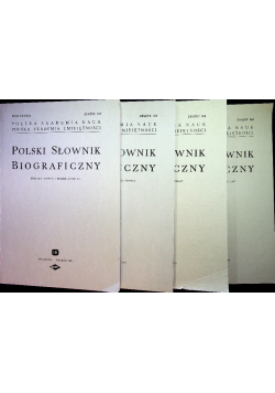 Polski Słownik Biograficzny Tom XXXIX Zeszyt 160 do 163