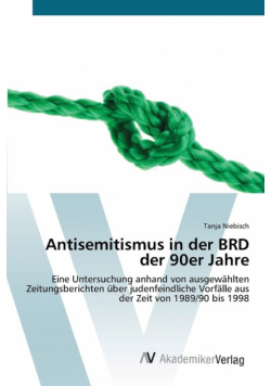 Antisemitismus in der BRD der 90er Jahre