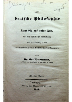 Die Deuntsche Ahilosophie 1842 r