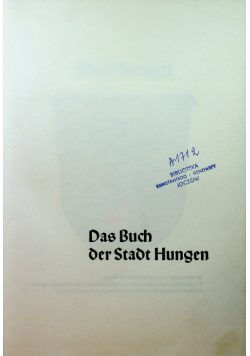 Das buch der Stadt hungen