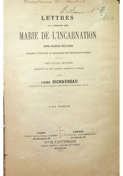 Marie de Lincarnation 1876 r