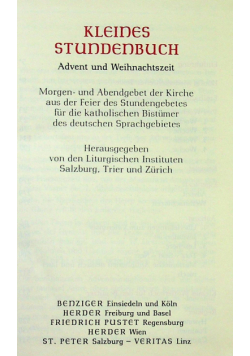 Kleines Stundenbuch