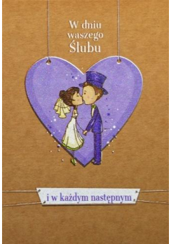 Kartka okolicznościowa eko Ślub TS47