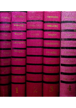 Historia Wielkiej Wojny Narodowej Związku Radzieckiego 4 tomy plus mapy