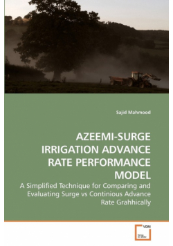 Azeemi-Surge Irrigation Advance Rate             Performance Model