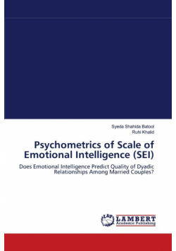 Psychometrics of Scale of Emotional Intelligence (SEI)