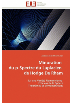 Minoration   du p-spectre du laplacien   de hodge de rham