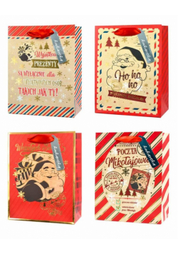 Torba QL Boże Narodzenie Mikołaj retro MIX