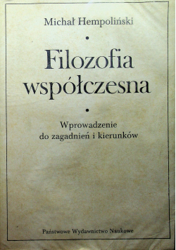 Filozofia współczesna Tom 1