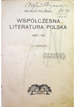 Współczesna literatura polska 1880 - 1901