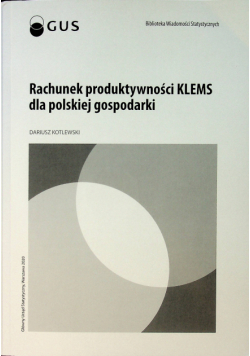Rachunek produktywności Klems dla polskiej gospodarki z CD