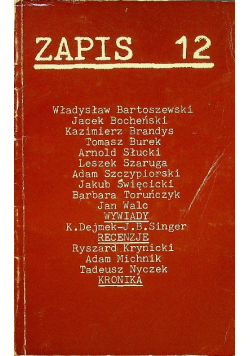 Proza poezja eseje kronika Zapis Nr 12