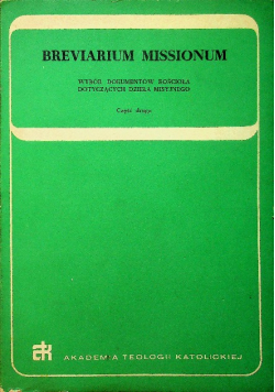 Breviarium Missionum część 2