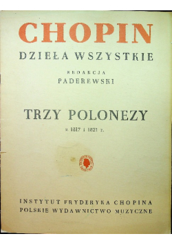 Trzy polonezy z 1817 i 1821r
