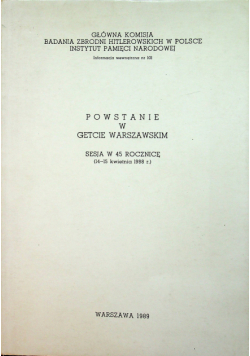 Powstanie w Getcie Warszawskim