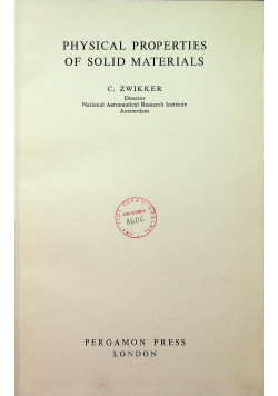 Physical Properties of solid materials