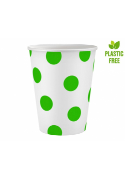Kubeczki papierowe Groszki pistacjowe 250ml 6szt.
