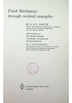 Fluid mechanics through worked examples