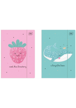 Teczka z gumką A4+ Glitter (10szt)