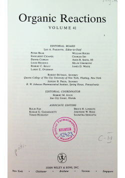 Organic reactions vol 41