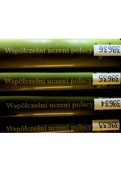 Współcześni uczeni polscy tomy od 1 do 4