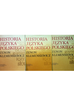 Historia języka polskiego tom 1 do 3