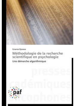Méthodologie de la recherche scientifique en psychologie