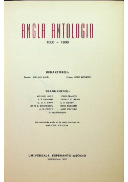 Angla antologia 1000 - 1800