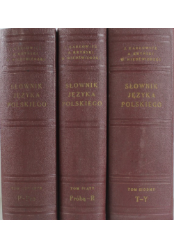 Słownik języka polskiego 3 tomy Reprint 1912 r.