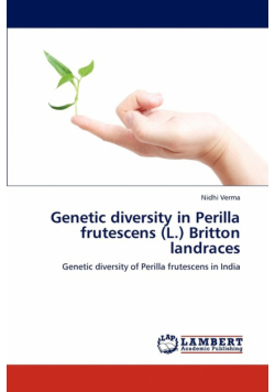 Genetic diversity in Perilla frutescens (L.) Britton landraces