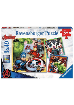 Puzzle dla dzieci 3x49 Marvel Avengers