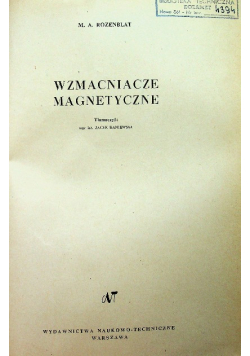 Wzmacniacze magnetyczne