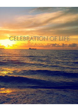 Celebration of life Sunset rememberance  Journal
